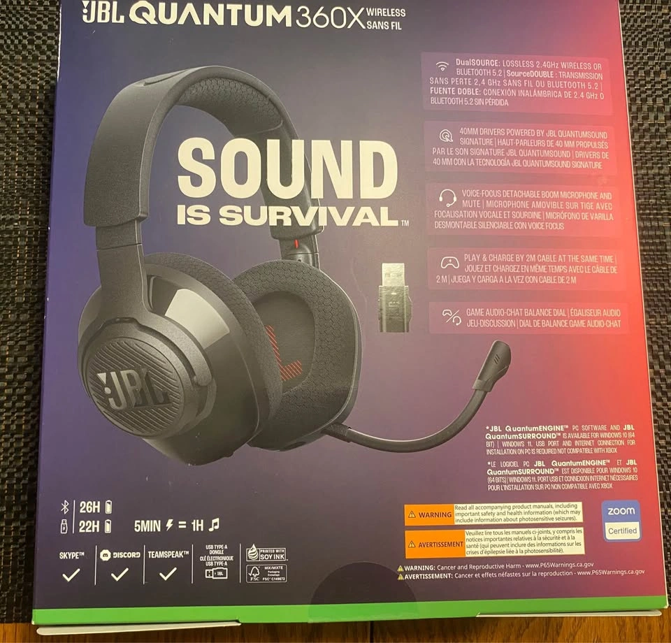 JBL Quantum 360X Wireless Gaming Headset (Xbox, PS5, PS4, PC & S - photo 2