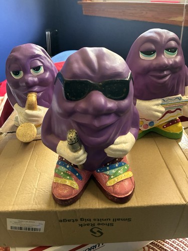 Grimace McDonald's Hand Painted Ceramic Music Band Figurines 3pc - photo 5