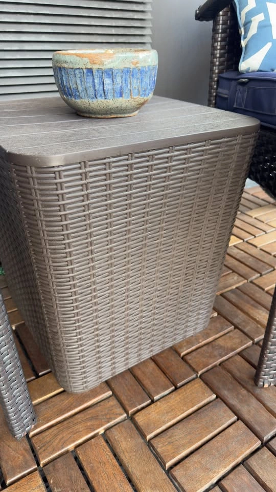 Terrace Furniture: Folding Table, 2 Chairs, and Storage Box - photo 4