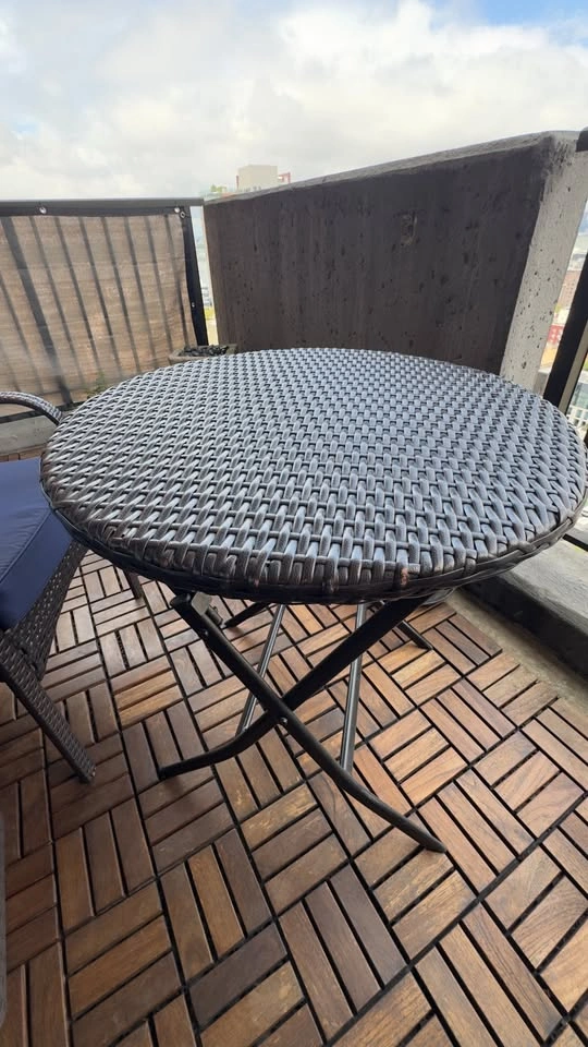 Terrace Furniture: Folding Table, 2 Chairs, and Storage Box - photo 5