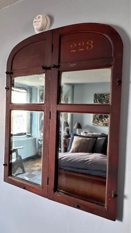 Vintage Railroad Multi-Panel Numbered Window Panel