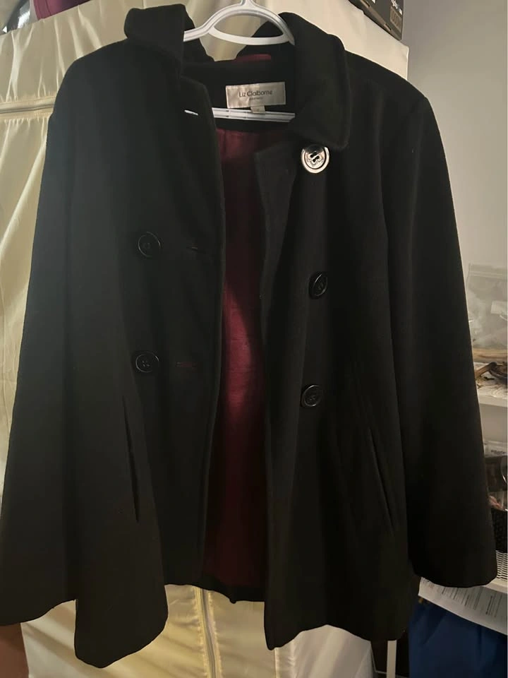 Liz Claiborne black coat - photo 2