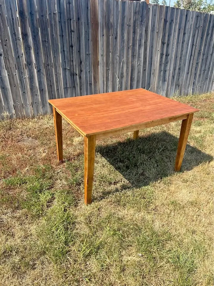Solid Wood Dining Table – Refinished