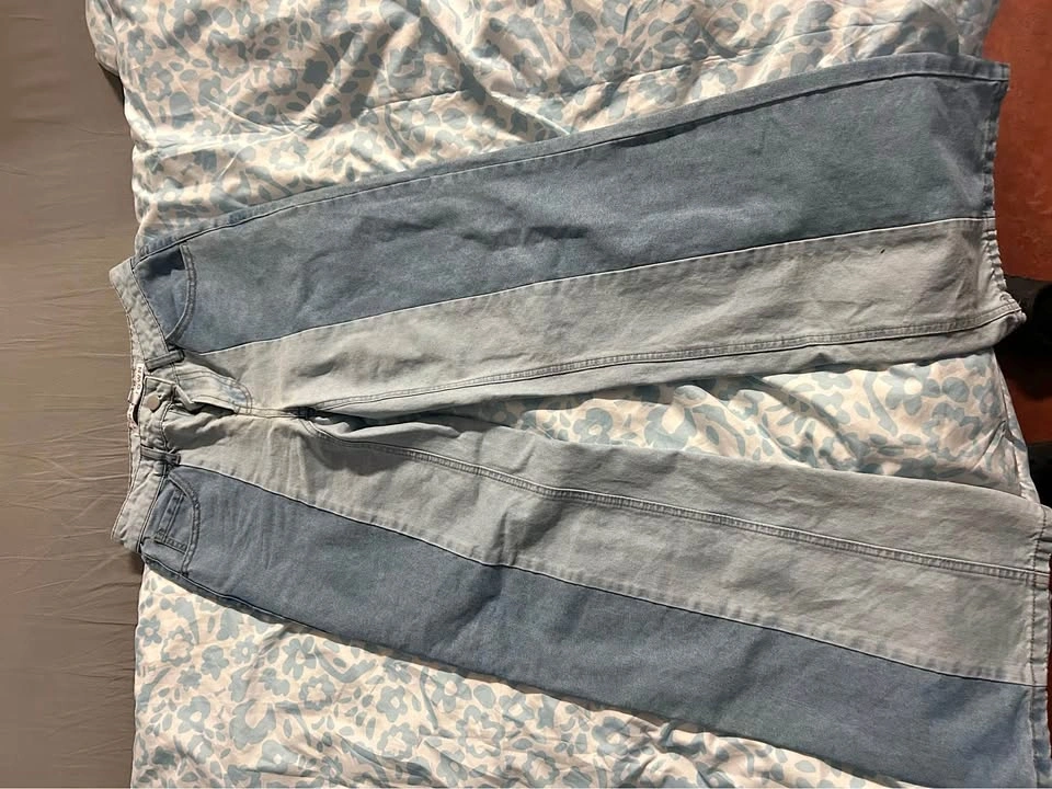 Denim blue jeans