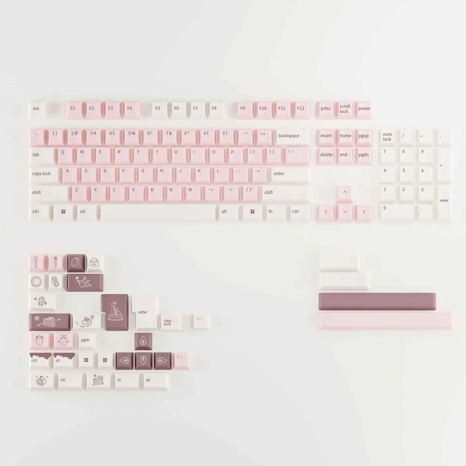 QTUO Strawberry Cake Keycap Set - photo 2