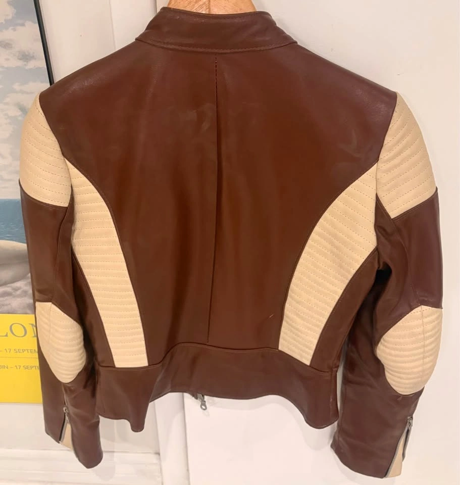 Vintage Parisian Leather Moto Jacket -XS - photo 4