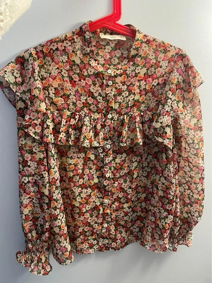 Flowers blouse size XS Mango brand - photo 2