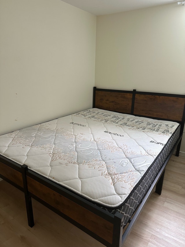 QUEEN MATTRESS AND BED - photo 2