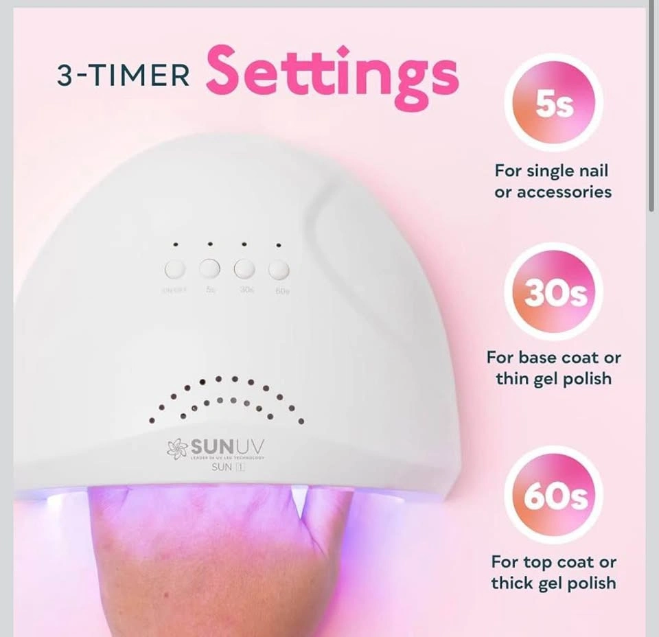 UV LED Nail Lamp, SUNUV Gel Nail Light - photo 2