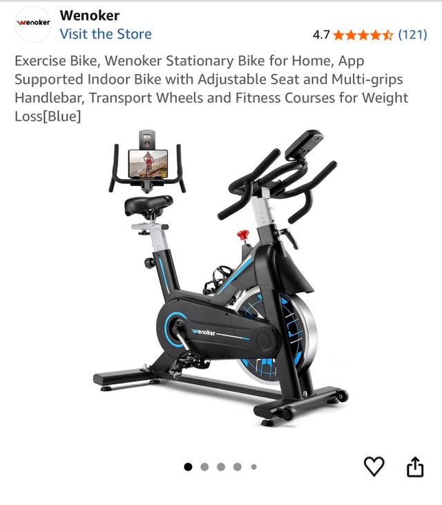 Exercise Bike, adjustable seat, quiet - photo 2
