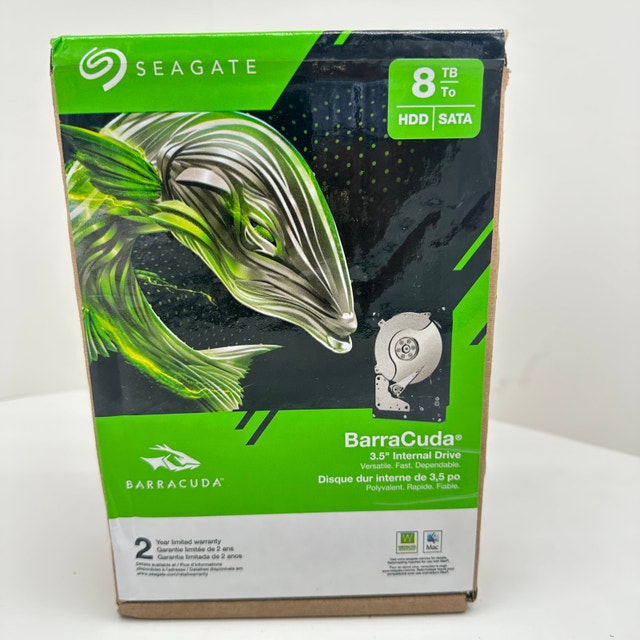 Seagate Barracuda Internal Hard Drive 8TB SATA 6Gb/s 256MB Cache