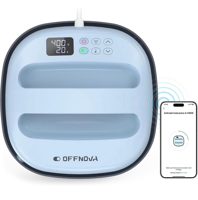 OFFNOVA Heat Press Machine for T-Shirts, Portable 9"x9" Iron-on