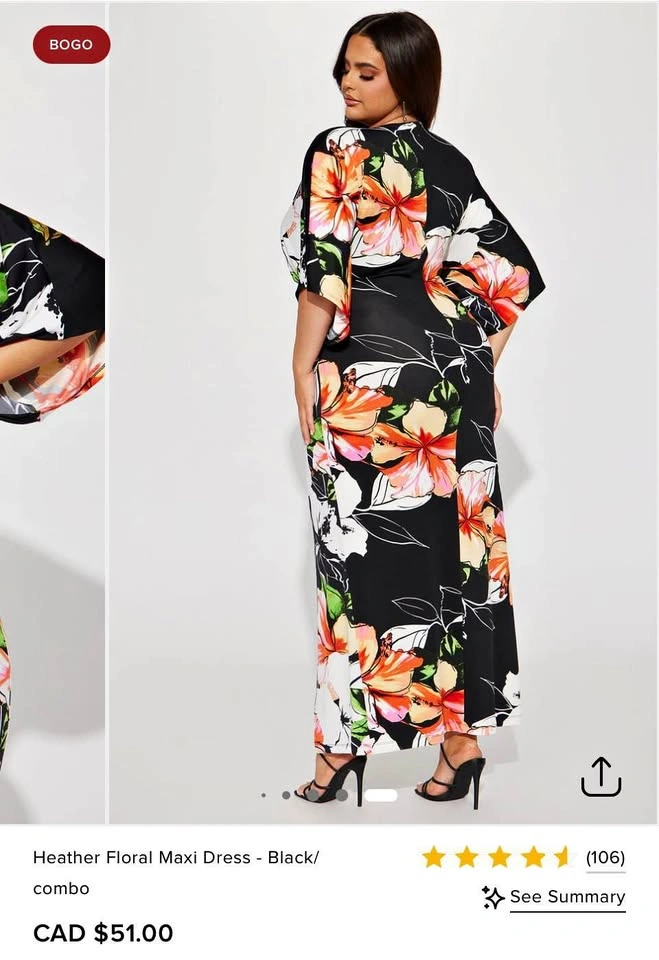 Fashion Nova Maxi Dress