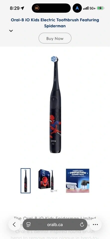Oral-b IO Kids rechargeable toothbrush - photo 3