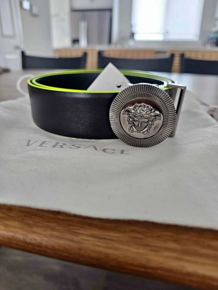 VERSACE Medusa Biggie Leather Belt