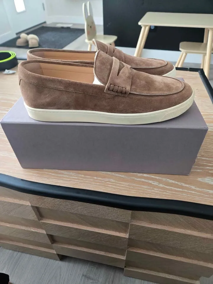 Brunello Cucinelli Brown Suede Loafers Men's 11.5 - photo 4
