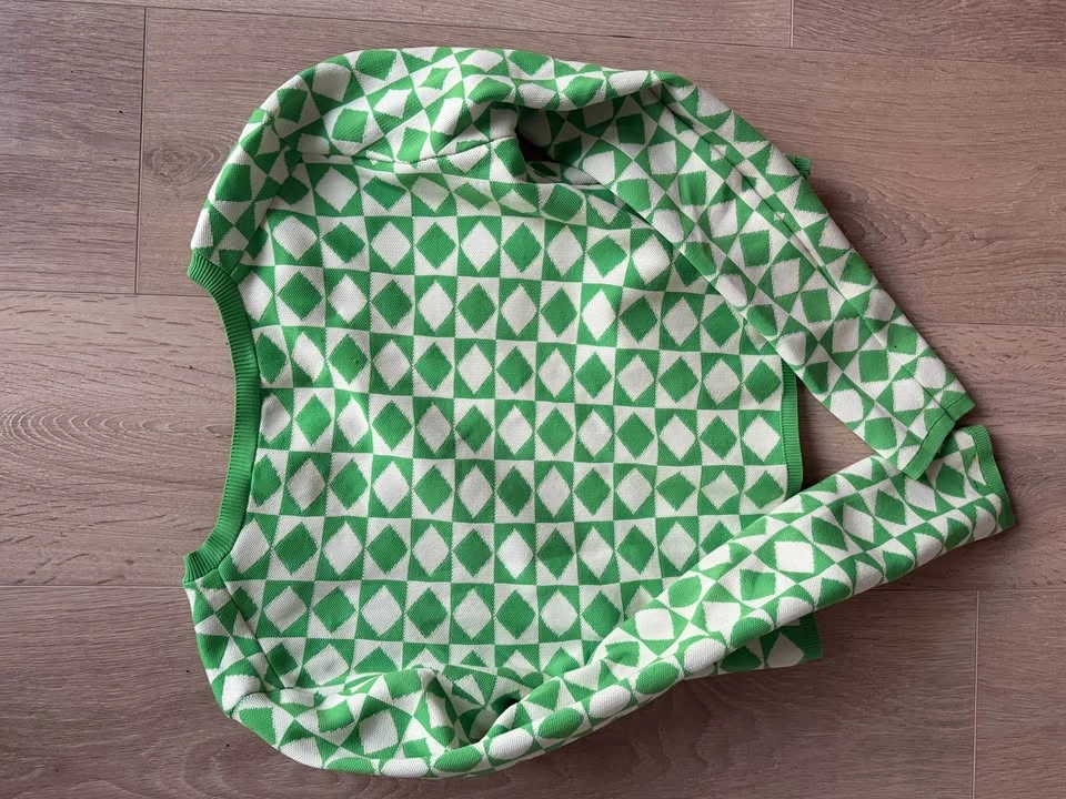 Geometric Green Zara Cardigan - photo 4