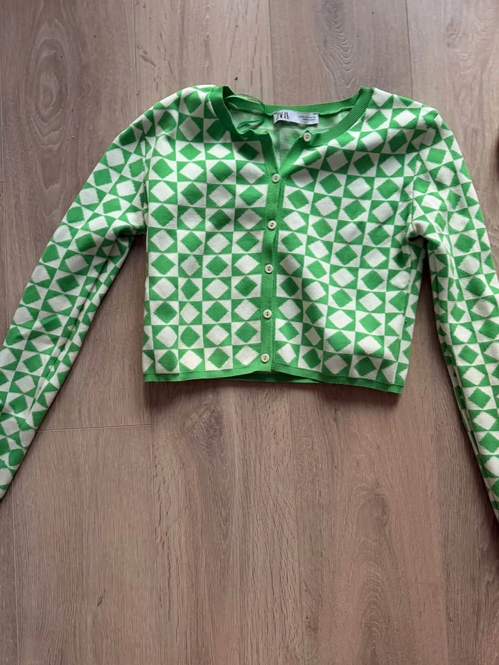 Geometric Green Zara Cardigan - photo 5