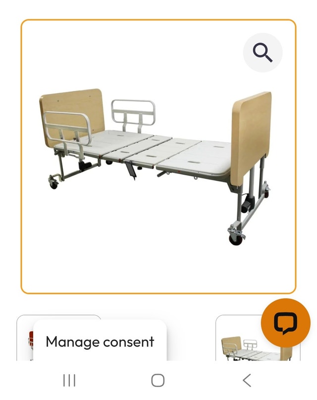 Electric adjustable bed with Mattress