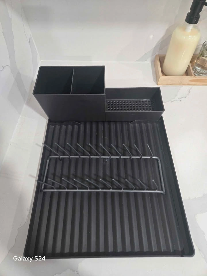 IKEA Black Dish Drying Rack - photo 2