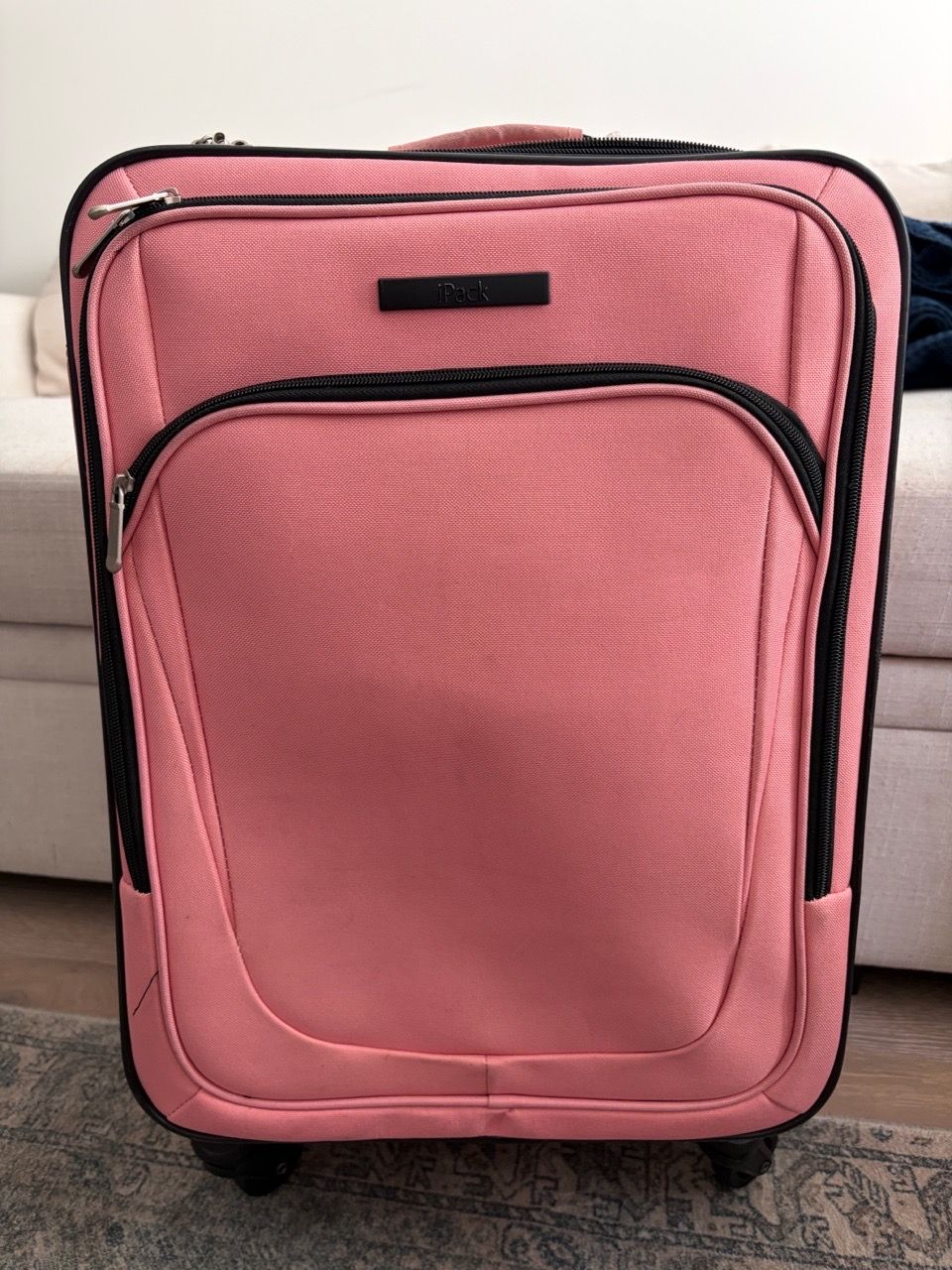 iPack Pink Softside Carry-On Spinner Luggage