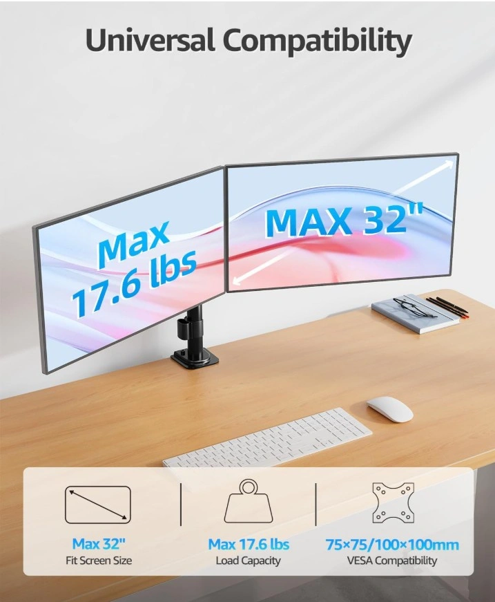 BRAND NEW IN BOX: MOUNTUP Dual Monitor Desk Mount - photo 2