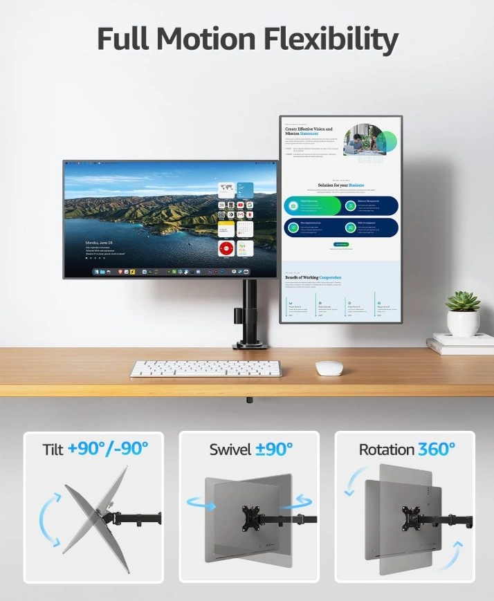 BRAND NEW IN BOX: MOUNTUP Dual Monitor Desk Mount - photo 3