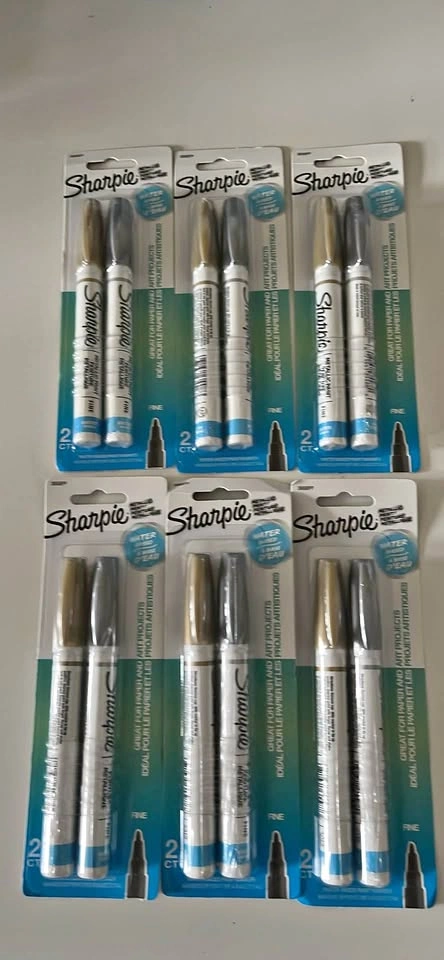 6 packs of sharpies ($2 for all)