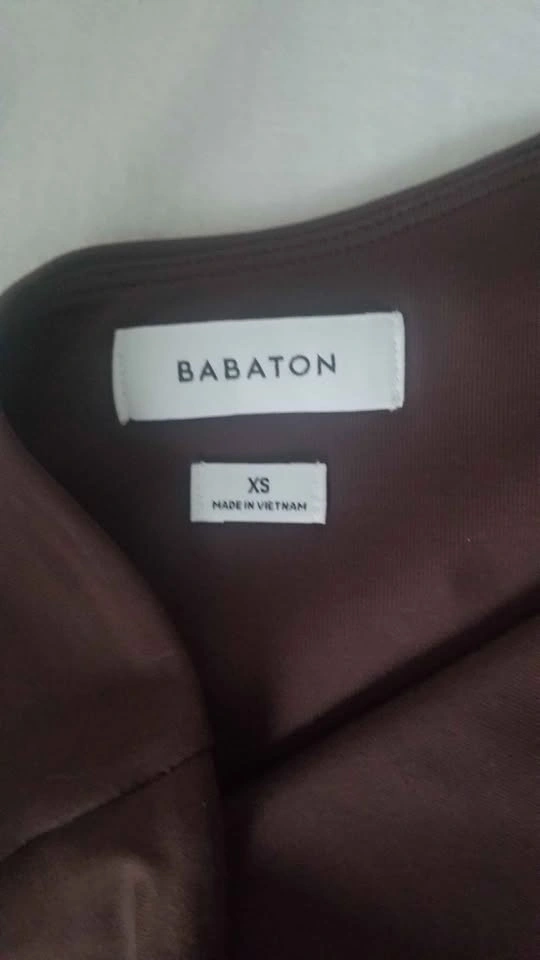 Babaton asymmetrical brown bodycon midi dress. Size XS - photo 3