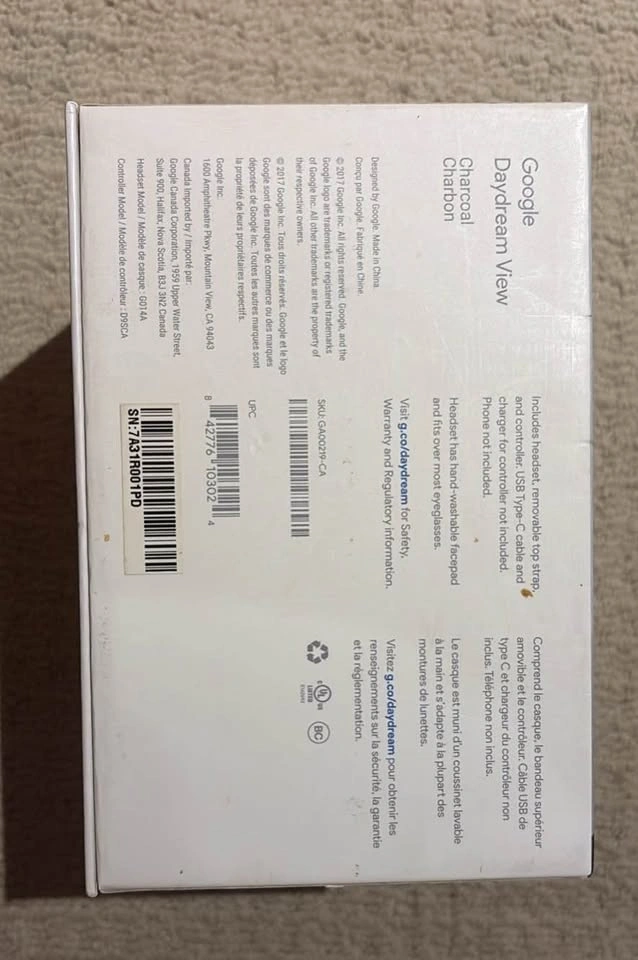 Google Daydream View VR Headset + remote - photo 2