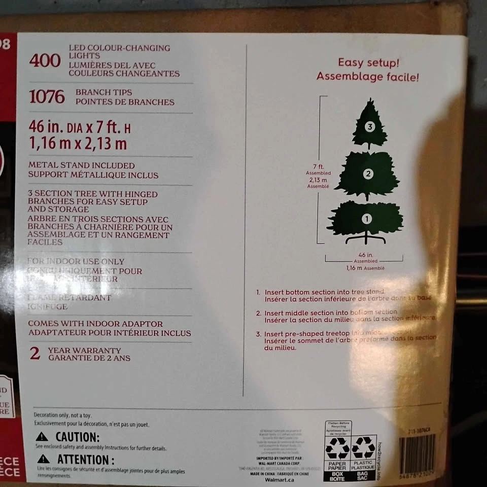 7 ft Pre-lit Braxton Fir Christmas Tree - photo 4