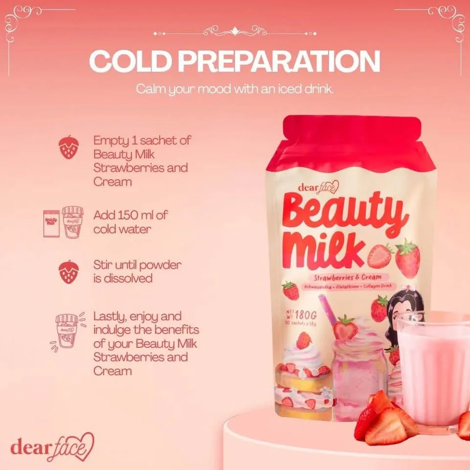Beauty Milk Strawberries & Cream image indicator(2)