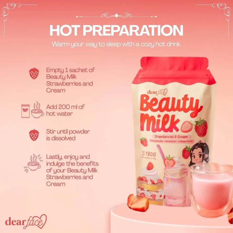 Beauty Milk Strawberries & Cream image indicator(3)