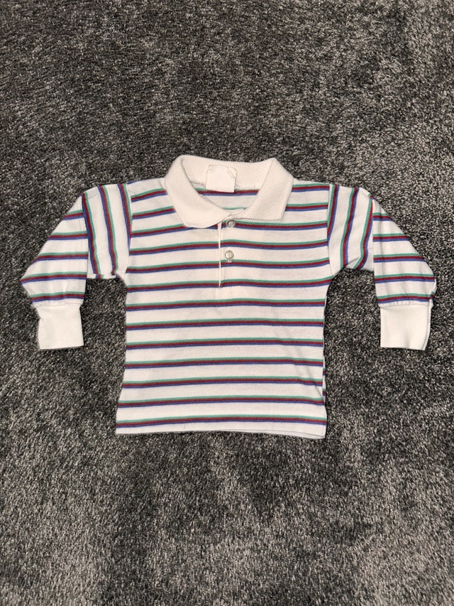 long sleeve baby polo shirt size 12 months - photo 2