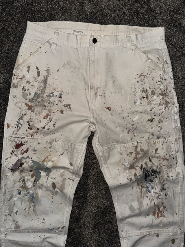 White Painter Pants Size 38x36 - photo 3