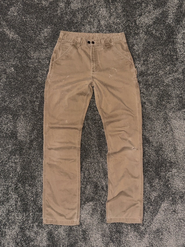 carhartt canvas work pants size 34x33