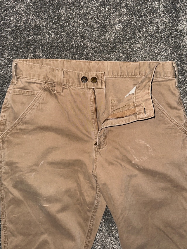 carhartt canvas work pants size 34x33 - photo 3