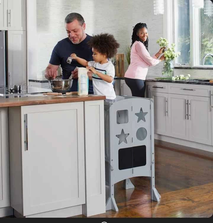 Guidecraft Classic Kitchen Helper Foldable Toddler Tower - photo 2