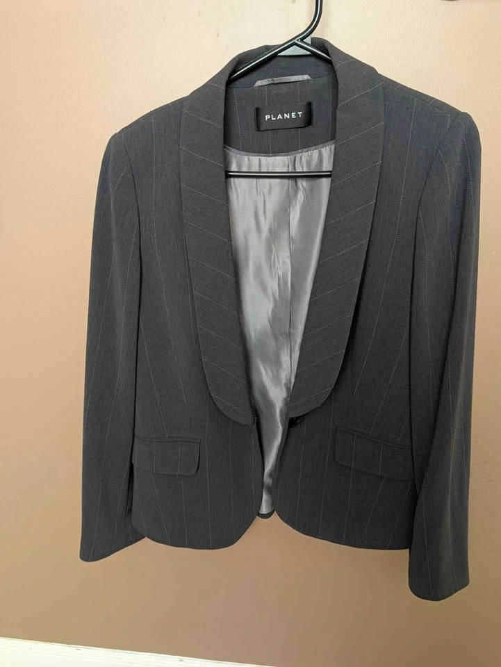 Planet Pinstripe Blazer and Skirt set - photo 2