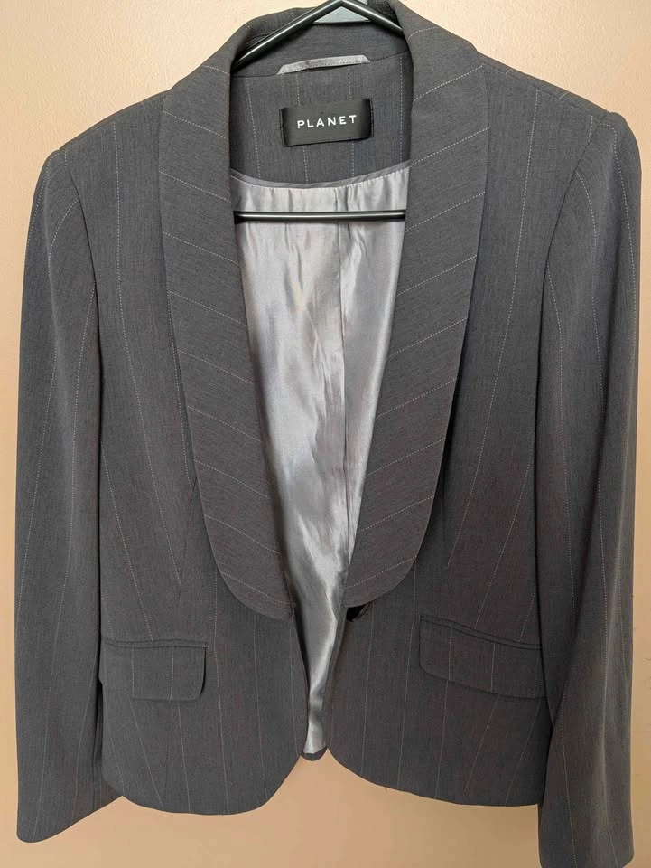 Planet Pinstripe Blazer and Skirt set - photo 3