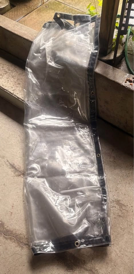 Heavy-Duty Clear Vinyl Tarp – 6’ × 15’ - photo 2