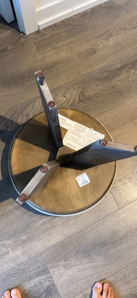 Upholstered Wooden Stool - photo 2