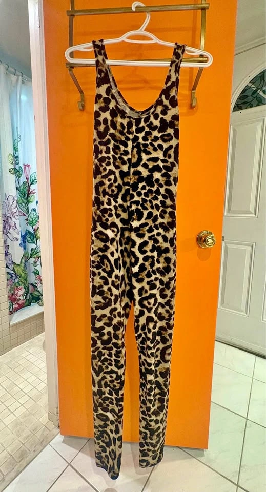 Leopard print jumpsuit