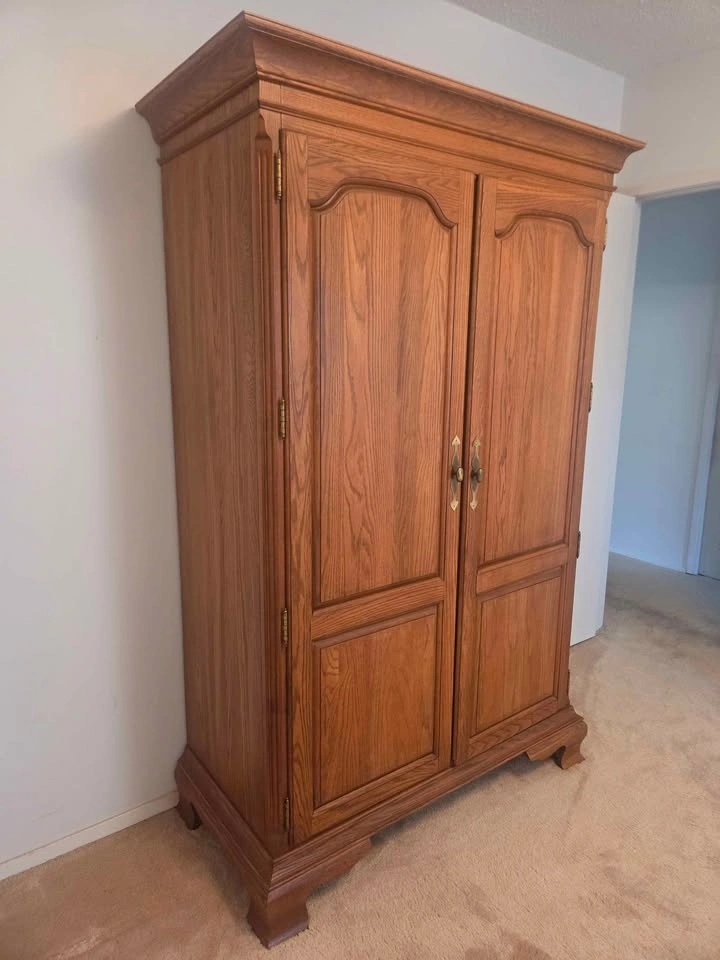 Oak Wardrobe with Mirror - photo 4