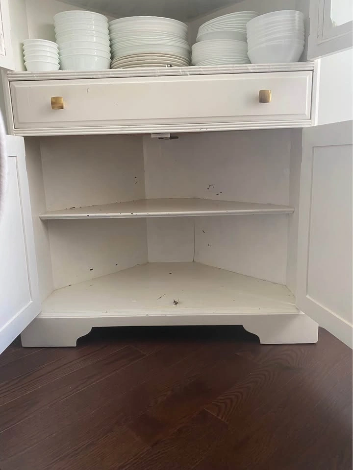 White Corner China Cabinet Hutch - photo 4