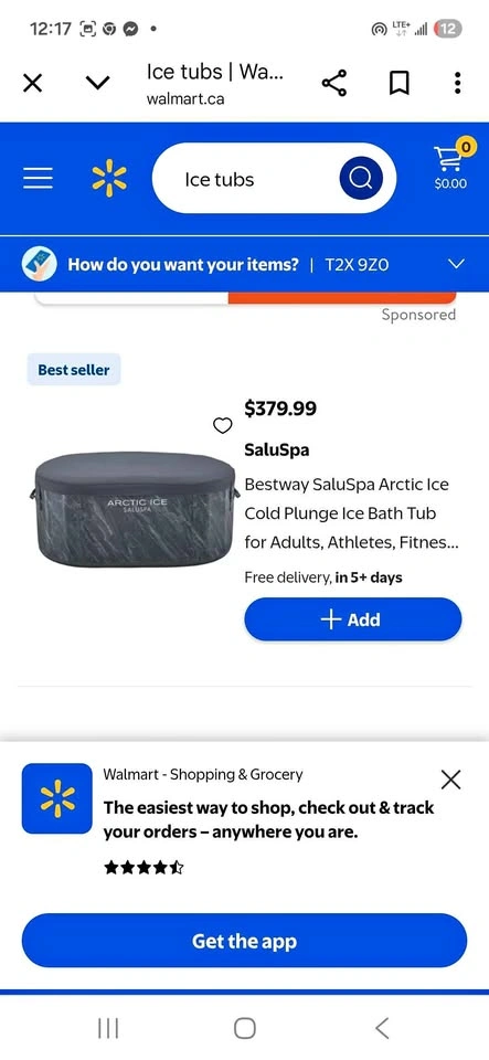 Artic ice bath