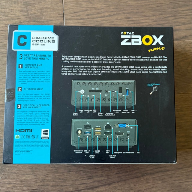 Zotac C1325 Nano Intel 3160 Dual Gigabit Ethernet - photo 2
