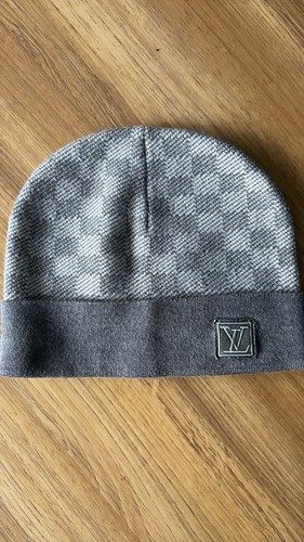 Grey Louis Vuitton Designer Beanie