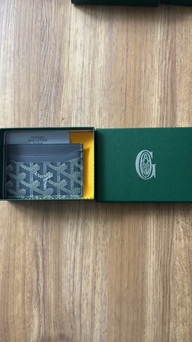 Goyard Victorie Wallet Grey Leather Brand New With Box