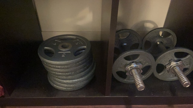 Adjustable dumbbell + dumbbell weights
